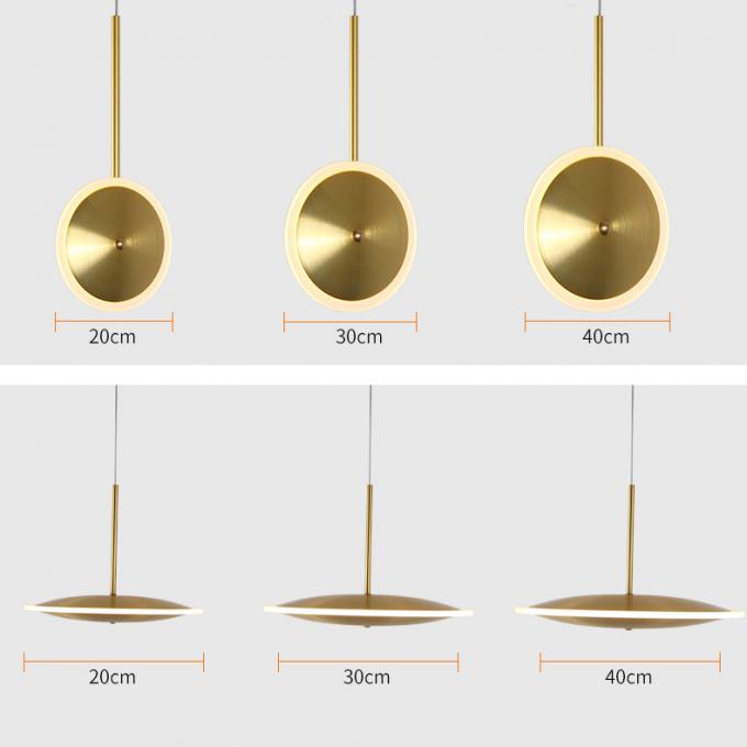 Lampe pendante de style de décoration d'en cuivre moderne simple de bureau
