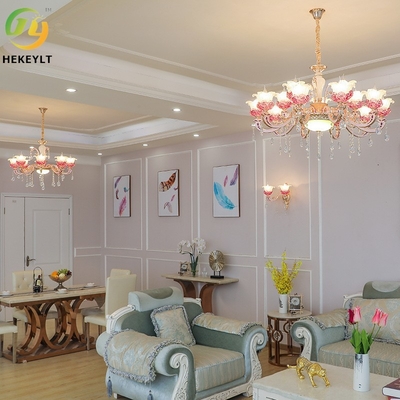Chambre à coucher simple Crystal Hall Chandelier de l'atmosphère de lustre de luxe de la maison LED