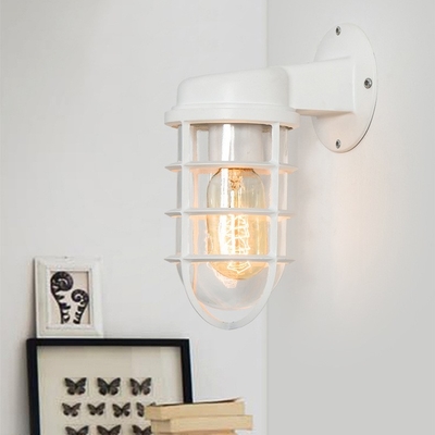 Lampe de chevet en verre de lampe de mur de fer de rétro de mur de lampe d'Art Dining Room Living Room d'habillement cavité industrielle de magasin