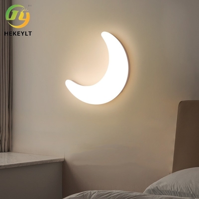 Lampe minimaliste d'étude de chevet de chambre à coucher de fond de la pièce d'enfants de lampe de mur de lune