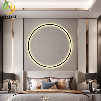 Fond simple moderne de salon de tête de lit de LED Ring Wall Lamp For Bedroom
