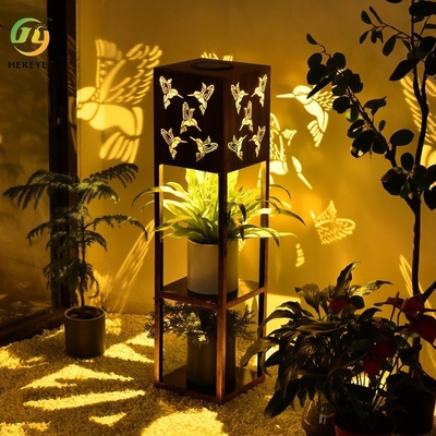 Lumière imperméable extérieure solaire de jardin de support de fleur de villa de jardin de lumière de projection de papillon