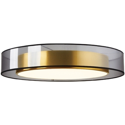Lumière de plafond LED de luxe moderne en fer ou en cuivre
