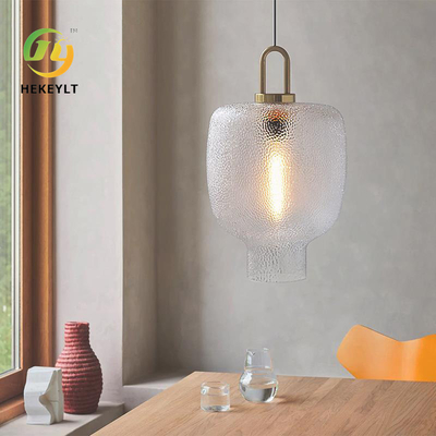 Nordic Simple Luxury Chandelier Light Restaurant Bar Modèle de chambre décorée Lampes en verre