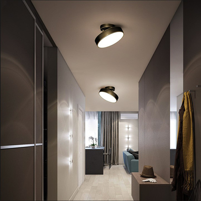 JYLIGHTING Lumière de plafond de chambre nordique en cuivre Lumière de couloir LED simple moderne