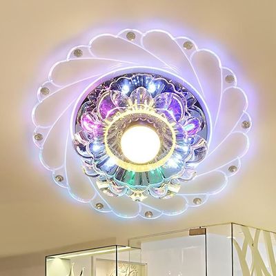 Lampe moderne de plafond de Crystal Corridor Diameter 200mm Mini Colorful LED