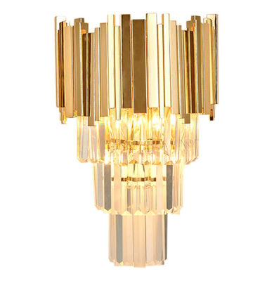 Taille 550mm Crystal Wall Lamp For Hotel de verre post-moderne de la largeur 350mm