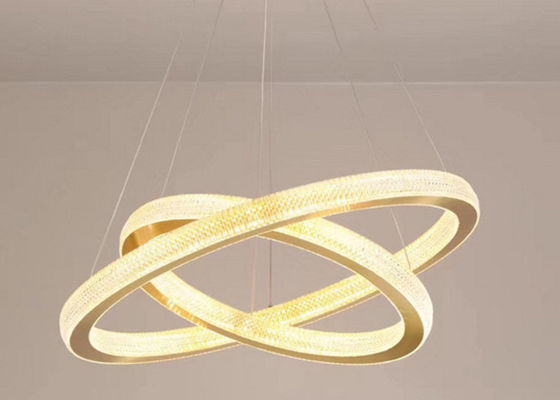 Couleur claire LED Ring Ceiling Light For Hotel Hall d'or de la taille 40x60x80x100cm