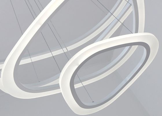 2 anneaux 26W décoratif moderne 43x25cm Ring Pendant Light Fixture