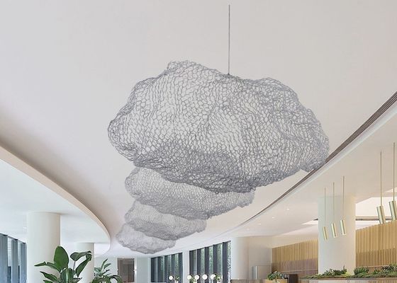 Lampe pendante moderne de grille de nuage de taille du matériel 35cm 45cm 50cm de fer