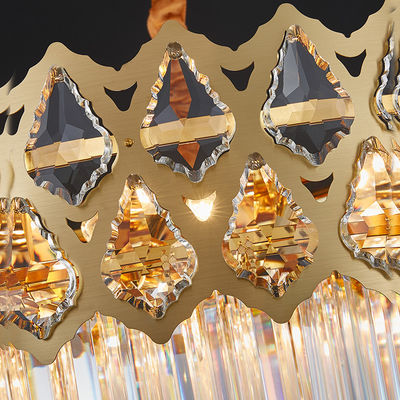 Lustre K9 moderne Crystal Raindrop Chandelier Lighting accrochant la lampe pendante de montage de plafonnier de LED pour la salle à manger