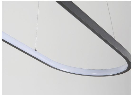 longueur de câble acrylique de 33W 70*20cm 80cm Ring Chandelier Light mené nordique
