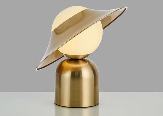 Boule en verre de chapeau minimaliste nordique de bande dessinée 3,12 livres de chevet de lampe de table