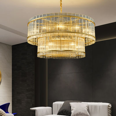 Fer léger pendant moderne Art Glass For Living Room de lustre