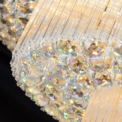 Lumières pendantes accrochantes de lustre de Crystal Led Modern Lighting Round