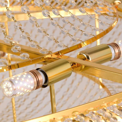 Diamètre post-moderne d'or 1000mm de lustre de restaurant décoratif