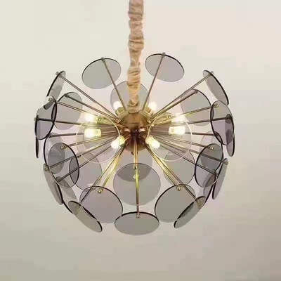 Diamètre de luxe en verre post-moderne 700mm de Crystal Pendant Light AV85V de chambre à coucher