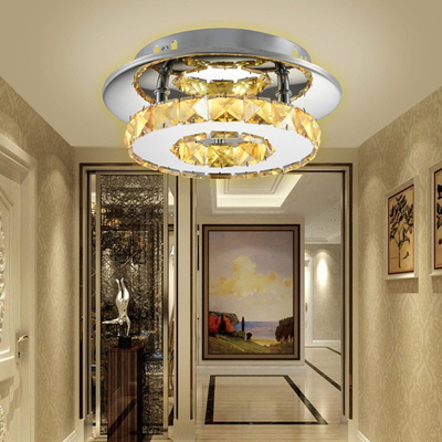 Diamètre clair 20cm de la lampe 265V de Crystal Bedroom Indoor Led Ceiling