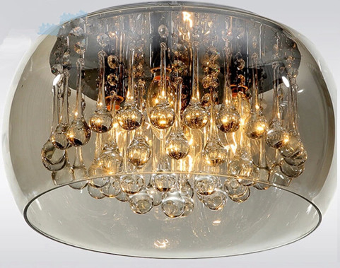 Salon d'intérieur Crystal Pendant Light Luxury Bright moderne