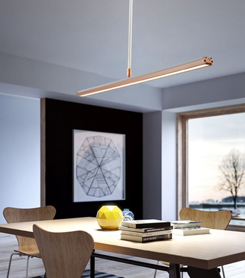 Lampe minimaliste créative nordique de restaurant de bande moderne de lumière