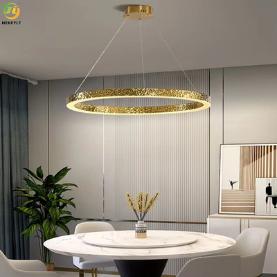 Cuivre Ring Light Creative Simple Home moderne de la chambre à coucher LED