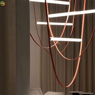 Lumière pendante moderne à la maison/d'hôtel en métal d'Art Baking Paint Brown LED