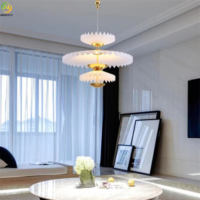 Lumière pendante moderne acrylique d'Art Baking Paint Gold LED en métal de maison/hôtel