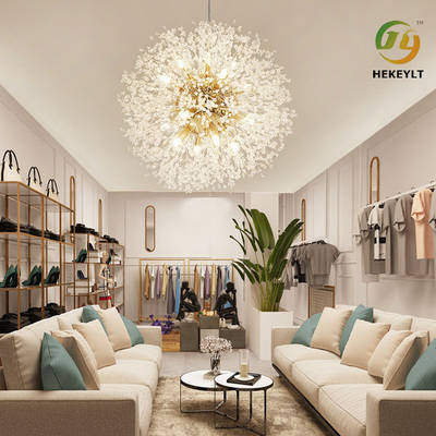 Chambre à coucher moderne nordique de magasin de G9 Crystal Pendant Light Restaurant Clothing