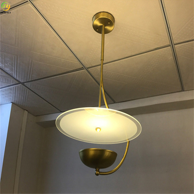 Lumière pendante nordique d'application d'Art Gold LED de maison/hôtel de Hardware+Acrylic