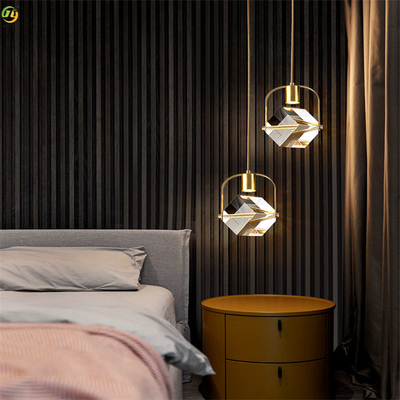 Fer plaquant la lumière pendante nordique de l'or LED de Crystal Home Art Baking Paint