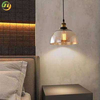 Lumière pendante en verre ambre moderne de LED 40 watts pour l'hôtel à la maison