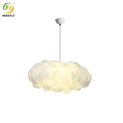 Le nuage de textile de LED a formé la base pendante moderne d'ampoule de la lumière E26 créative