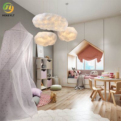 Le nuage de textile de LED a formé la base pendante moderne d'ampoule de la lumière E26 créative