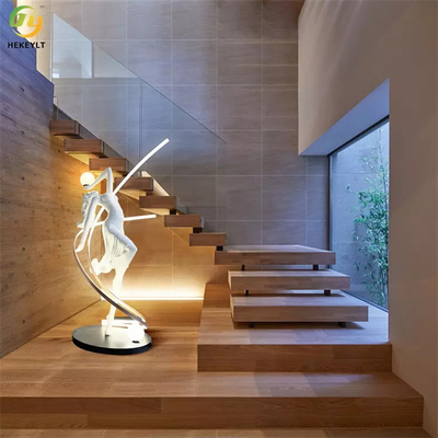 La position de luxe nordique de concepteur de nouveauté de sculpture en art a mené des lampadaires