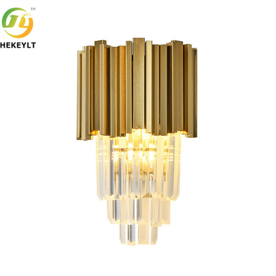 base moderne de luxe d'ampoule de Crystal Metal Clear E14 de lumière de mur de 5W LED