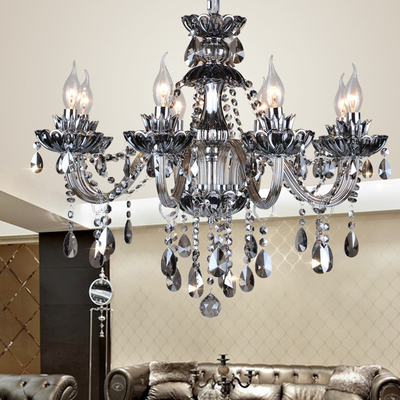 AC85 - source lumineuse de la décoration E14 de 265V Crystal Candle Chandelier For Bedroom