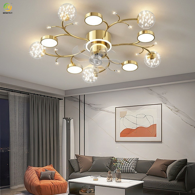 Éclairage à la maison de luxe de lumière blanche chaude de ventilateur de plafond d'intérieur mené par Nordic Simple 3500k