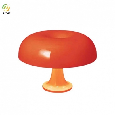 Lampe de champignon de polycarbonate danois classique de lampe blanche/de l'orangeBedroom 320mm chevet