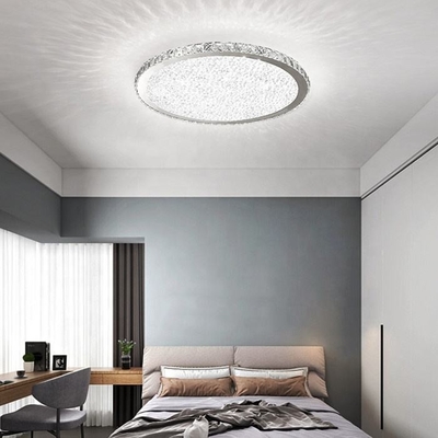 Chambre à coucher dinant l'espace libre Crystal Round Ceiling Light d'acier inoxydable de plafonnier de LED