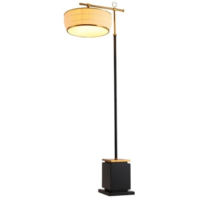 exposition verticale Hall Bedroom Floor Lamp de lampes du fer LED du noir 40W