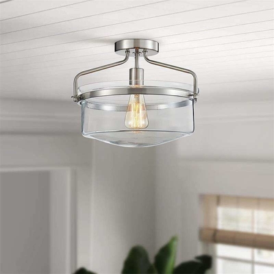 Lampe menée moderne nordique de plafond en verre de salle à manger de lampe de plafond