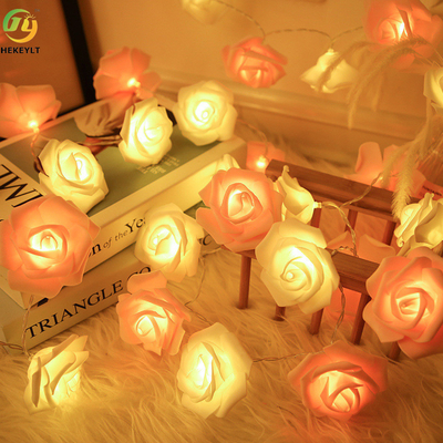 Ficelle de lumière de décoration de mariage d'anniversaire de vacances de Noël de Rose Lamp String LED