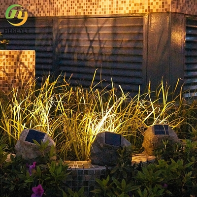 Le jardin extérieur solaire de lumières allume les projecteurs imperméables de petit de yard de pierre de disposition de jardin de décoration paysage de pelouse