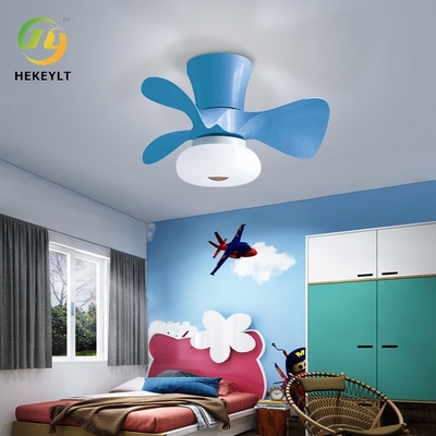 Lumière de fan de pièce de la chambre à coucher des petits de fan de plafond de fan de restaurant nordique ultra-mince de lumière enfants simples de lumière