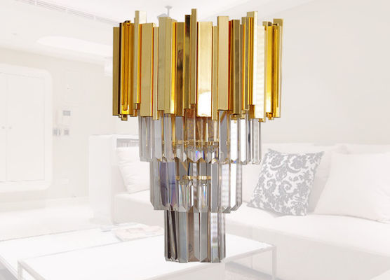 Lampe murale de luxe en métal doré moderne Lampe murale en fer cristallin intérieure