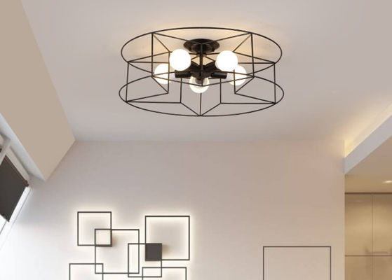 Lustre moderne d'intérieur de plafond de lumière de pendant de fer allumant la lumière à la maison de décor de lampe