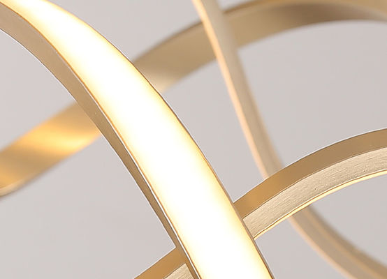Or acrylique Ring Light moderne de fer de la puissance 33w 50w 69w d'abat-jour