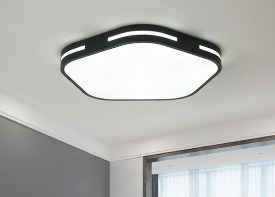 Plafonnier acrylique d'intérieur noir/blanc de 380*60mm 30W LED pour la chambre à coucher