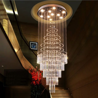 Taille de luxe moderne Crystal Hanging Lights For Hotel de Muti