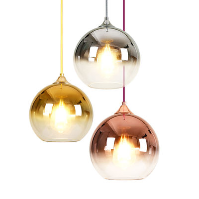 Lampe pendante moderne de D30CM Rose Gold Nordic Style Glass